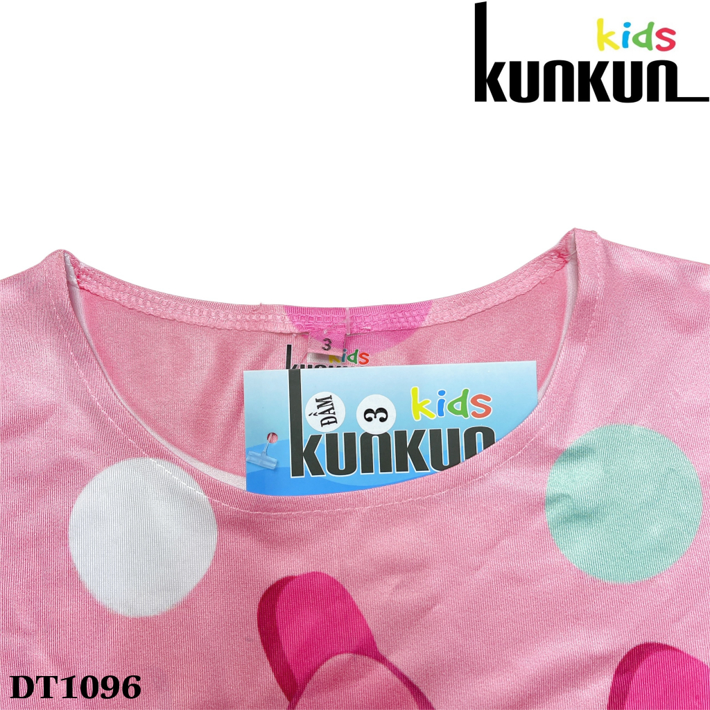Đầm tầng bé gái in 3D hình Chuột Mickey Kunkun Kid DT1096 - Đầm trẻ em size từ 13-35kg