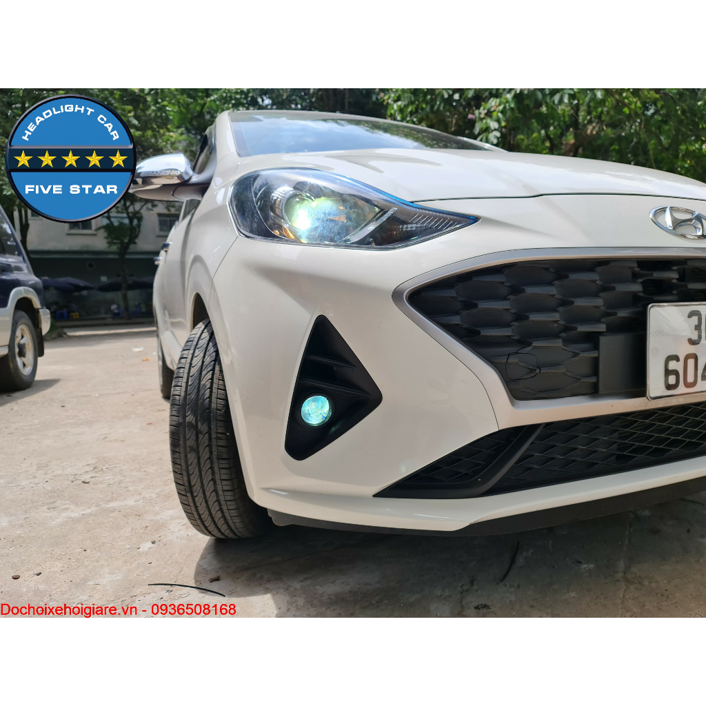 Đèn Bi Gầm Led Hyundai I10 2019-2023. Five Star 2.0 inch, 55w siêu sáng, 2 chế độ cốt pha. Bao dùng thử 30 ngày