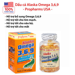 Viên uống dầu cá omega 3,6,9 tốt cho tim mạch, bổ mắt, trí não - propharms.usa