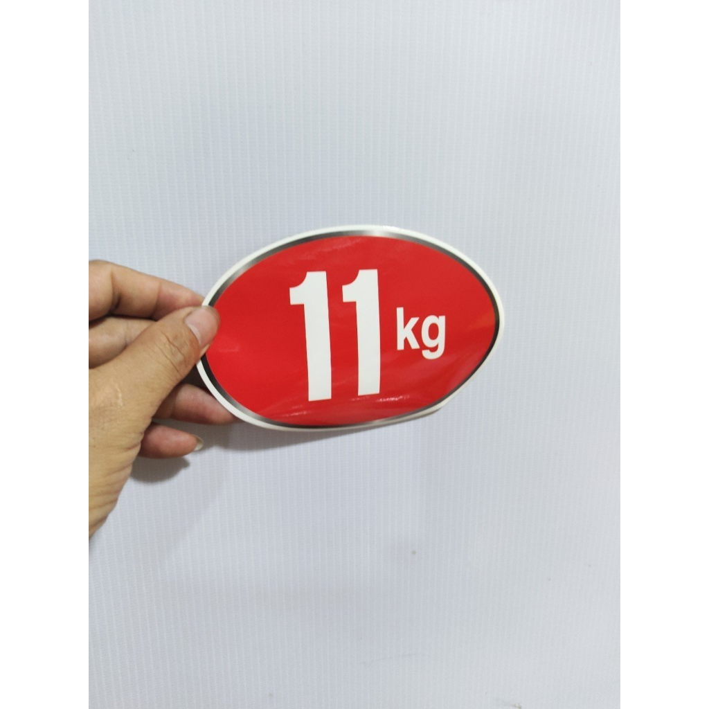 Tem số Kg -Tem dán máy giặt - sẵn keo tự dính