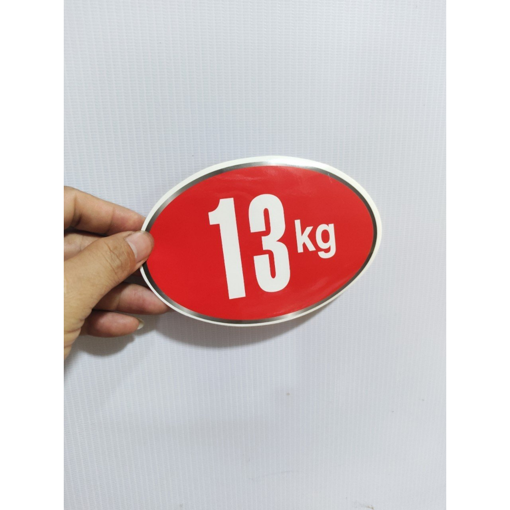 Tem số Kg -Tem dán máy giặt - sẵn keo tự dính