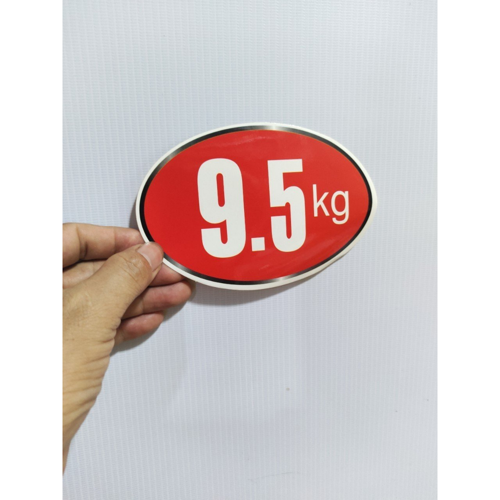 Tem số Kg -Tem dán máy giặt - sẵn keo tự dính