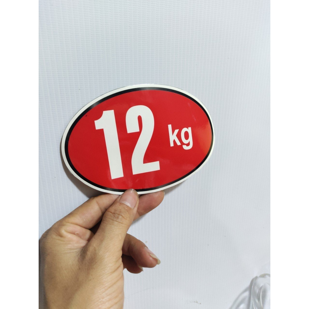 Tem số Kg -Tem dán máy giặt - sẵn keo tự dính