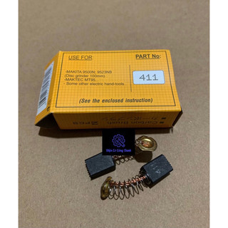 1 cặp chổi than NB 411 chính hãng (9mm x 12mm x 6mm) lắp các loại máy mài góc cầm tay 100mm Kenyo, Total, Maktec MT953