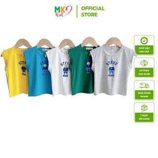 Áo Thun Cho Bé, Áo Phông Cộc Tay Cực Chất Cho Bé Trai Bé Gái Mặc chất Cotton Co giãn thấm hút mồ hôi tốt