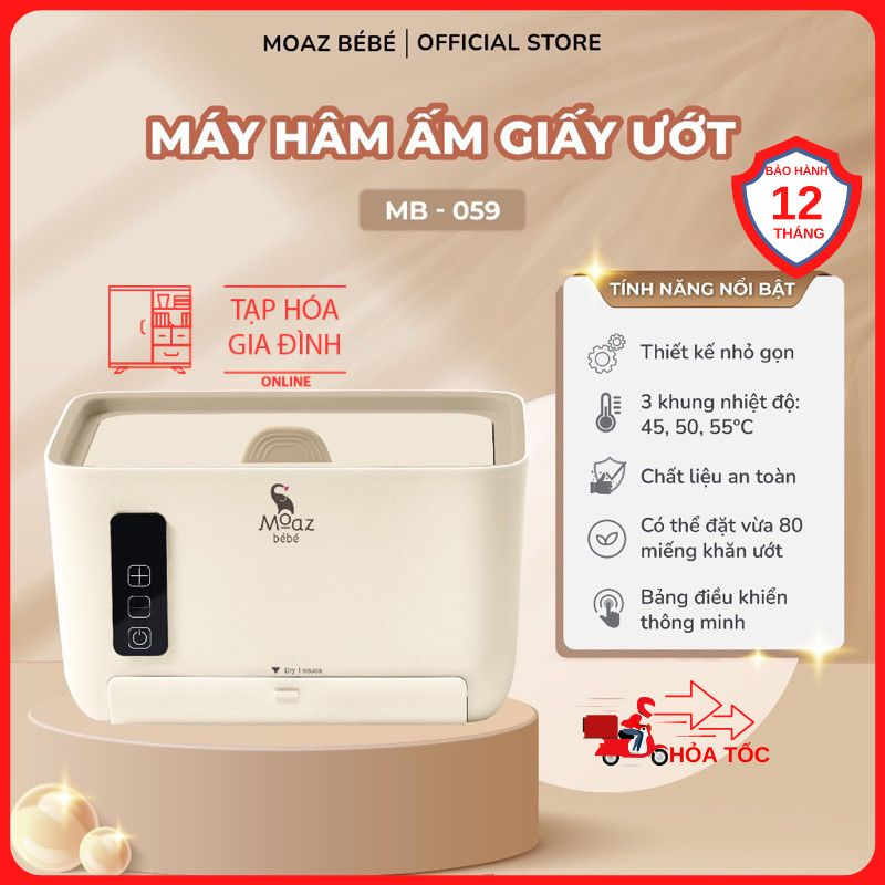 Máy làm ấm khăn moaz bebe mb059 bảo hành chính hãng 12 tháng