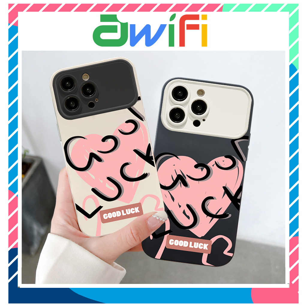 Ốp lưng iphone khung camera Tim Good Luck 6/6splus/7/7plus/8/8plus/x/xs/11/12/13/14/pro/promax -SALE HOT U3-5