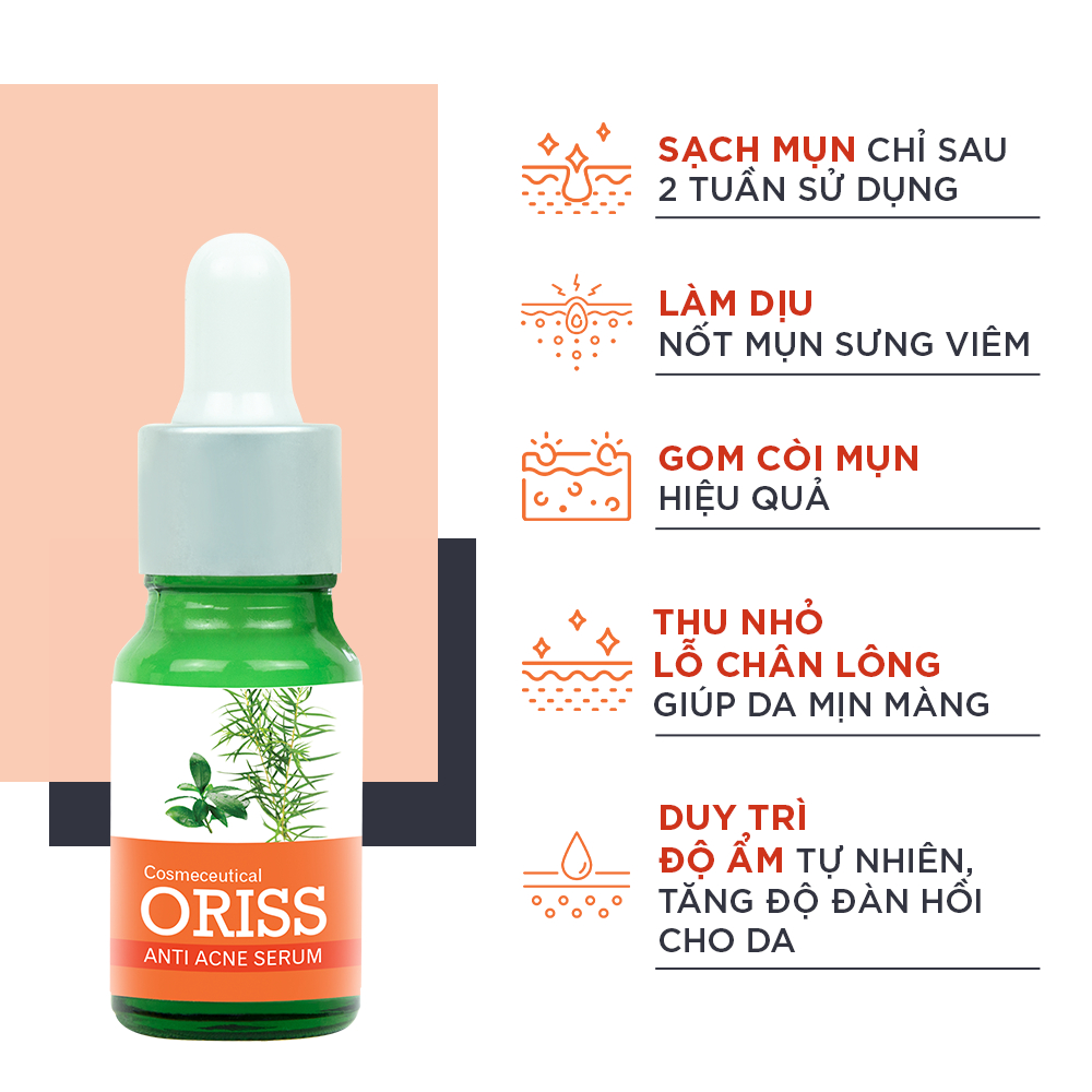 Combo Serum Dưỡng Trắng Phục Hồi Da Và Ngừa Mụn Oribe Tẩy Tế Bào Chết Mờ Thâm Mụn - 30g