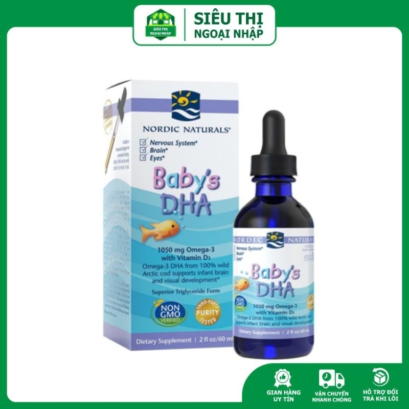 Baby DHA Drop,Bổ sung Omega3 và Vitamin D3 cho trẻ