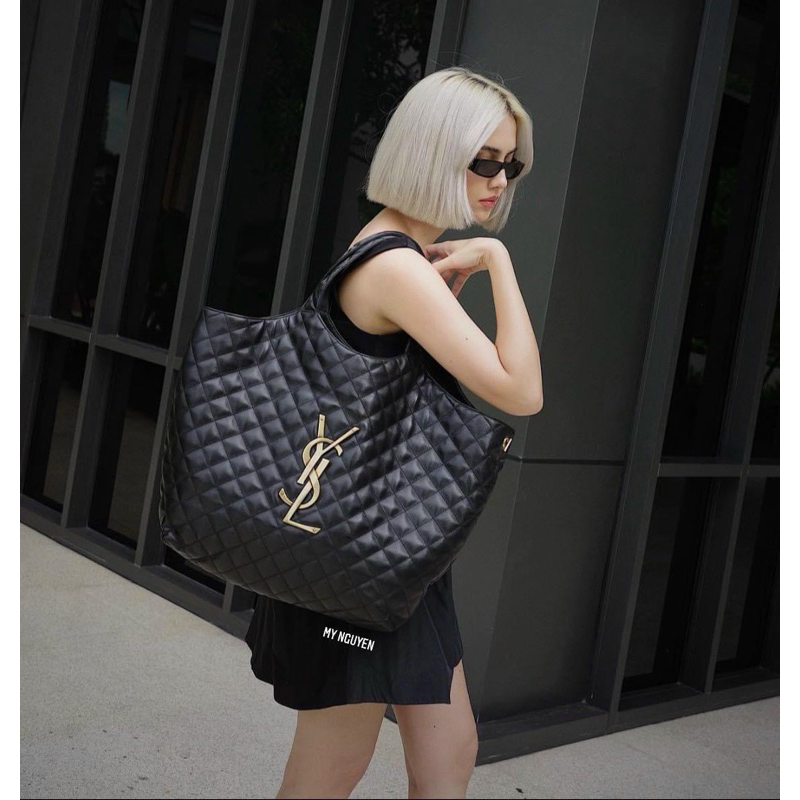 Túi tote Y.S.L GaBy size 35x45 kẹp nách cao cấp