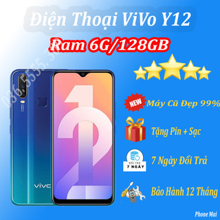 Điện thoại vivo y12 2sim - máy đẹp 99% - pin 5000 mah màn hình to,chơi game lướt web thả ga
