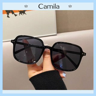 Kính mát nam nữ CAMILA mắt vuông họa tiết gọng chấm thời trang unisex C0095