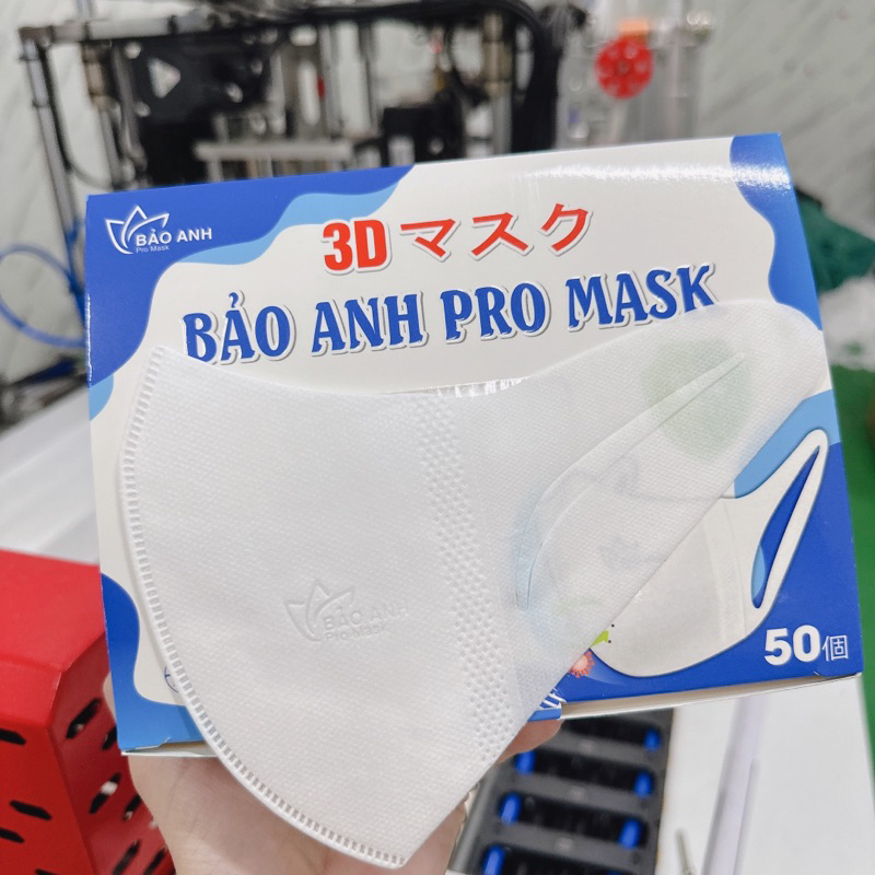 200 Chiếc Khẩu Trang 3D Mask Bảo Anh Pro Mask Chính Hãng