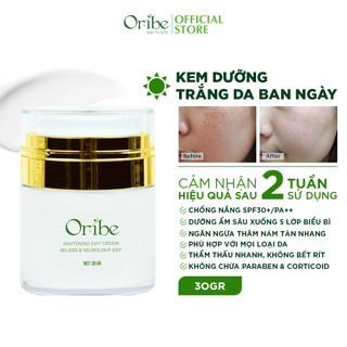 Bộ đôi kem dưỡng trắng da ngày và đêm Oribe giúp dưỡng ẩm trắng da chống lão hóa mờ nám