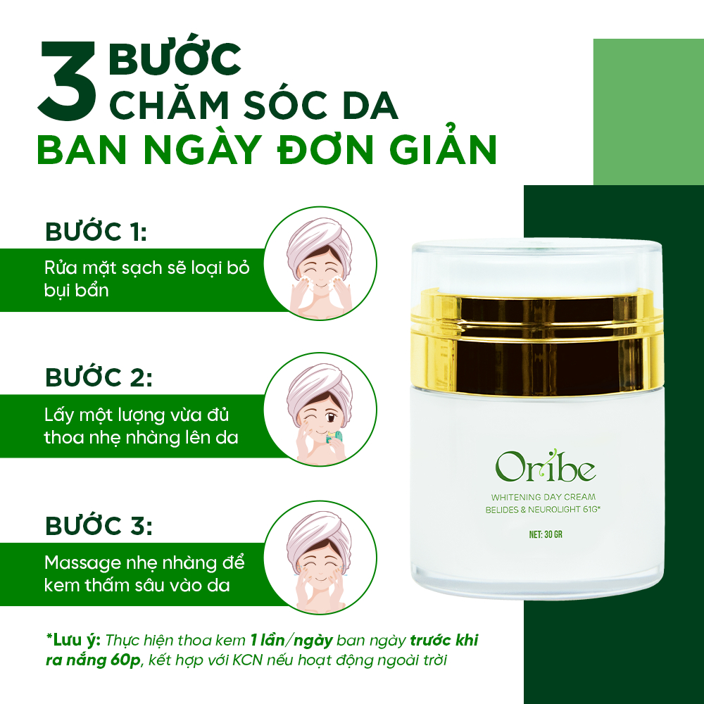 [MUA 1 TẶNG 4] Bộ Đôi Sản Phẩm Dưỡng Trắng Da Ngày Và Đêm Oribe - Giúp Dưỡng Ẩm, Trắng Da, Chống Lão Hóa, Mờ Nám