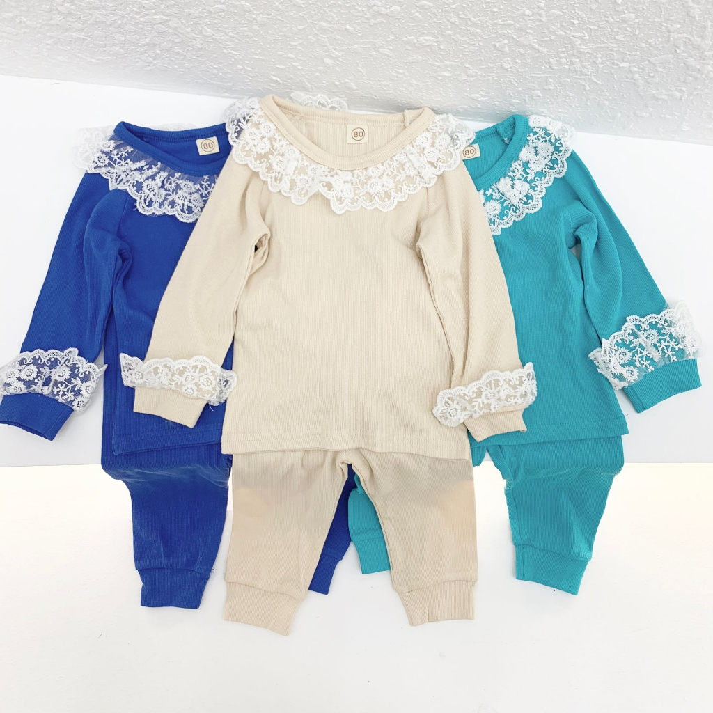 Bộ Quần Áo Thu Đông Dài Tay Cho Bé Gái Chất Len Tăm Mềm Mịn Co Dãn Hàng QCCC Mã 908