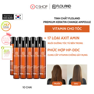 Tinh Chất Dưỡng Tóc FLOLAND PREMIUM KERATIN CHANGE AMPOULE_Mỹ phẩm Hàn Quốc chính hãng