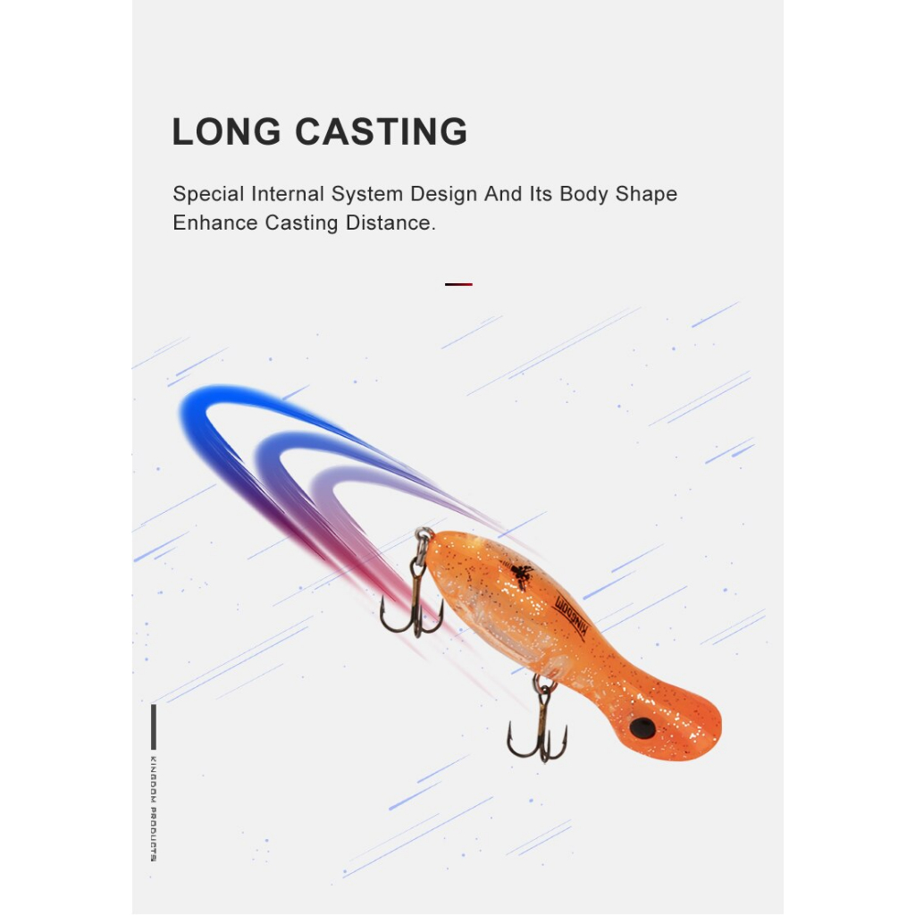 Mồi câu cá giả siêu nhạy pop mini PO - 50 kingdom HKN Fishing