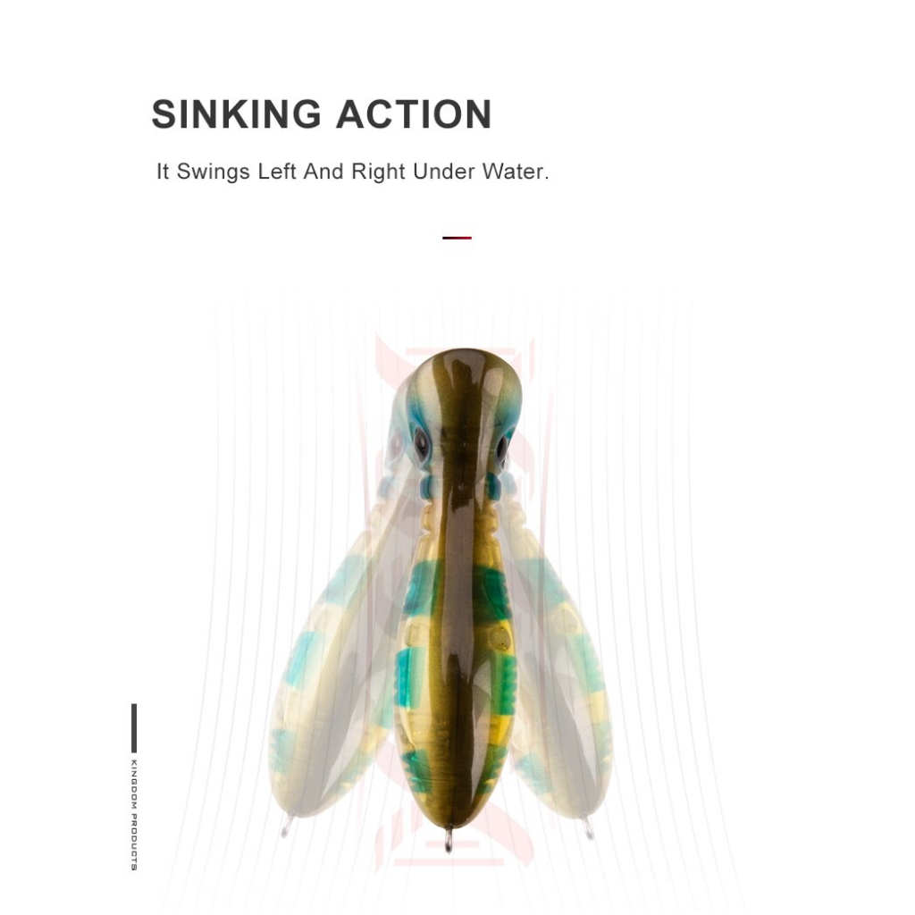 Mồi câu cá giả siêu nhạy pop mini PO - 50 kingdom HKN Fishing