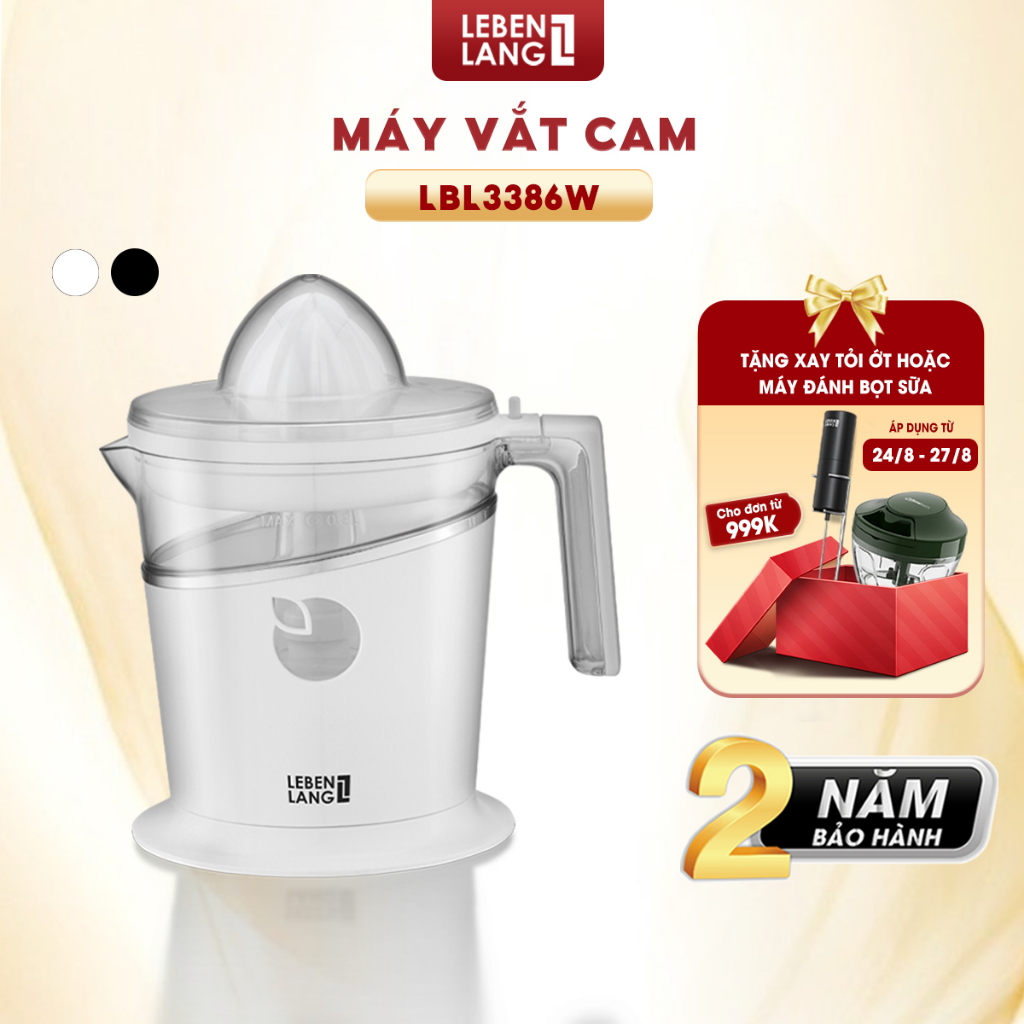 Máy vắt cam Lebenlang LBL3386, ép cam tự động, công suất 40W, bảo hành 2 năm – hàng chính hãng