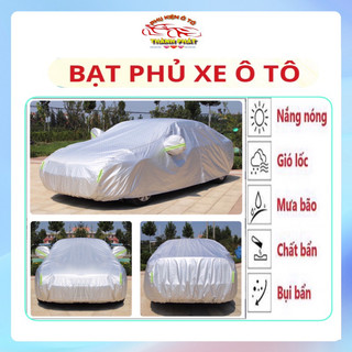 Bạt phủ ô tô cao cấp, Áo trùm xe hơi 3 lớp tráng nhôm chống trầy xước chống nắng mưa bảo vệ nội thất xe