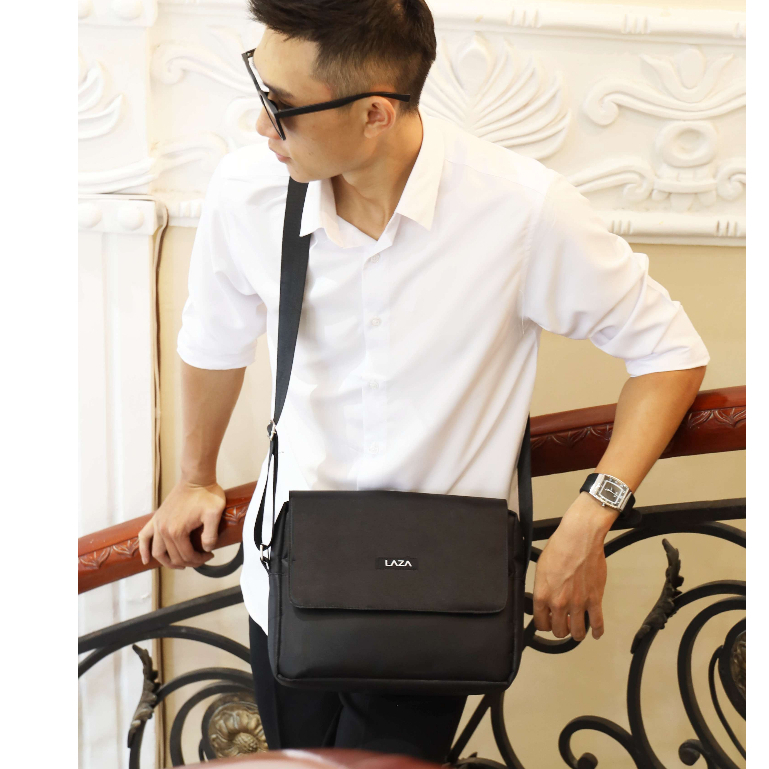 Túi đeo messenger LAZA Zella Bag 590 chất liệu canvas trượt nước - Premium collection