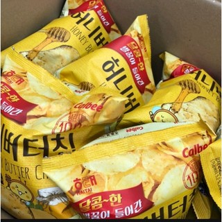 -snack khoai tây chiên bơ mật ong truyền thống haitai hàn quốc 60g-해태제과 허니버터칩 60g
