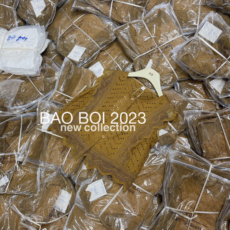 Áo sơ mi ren tay hến