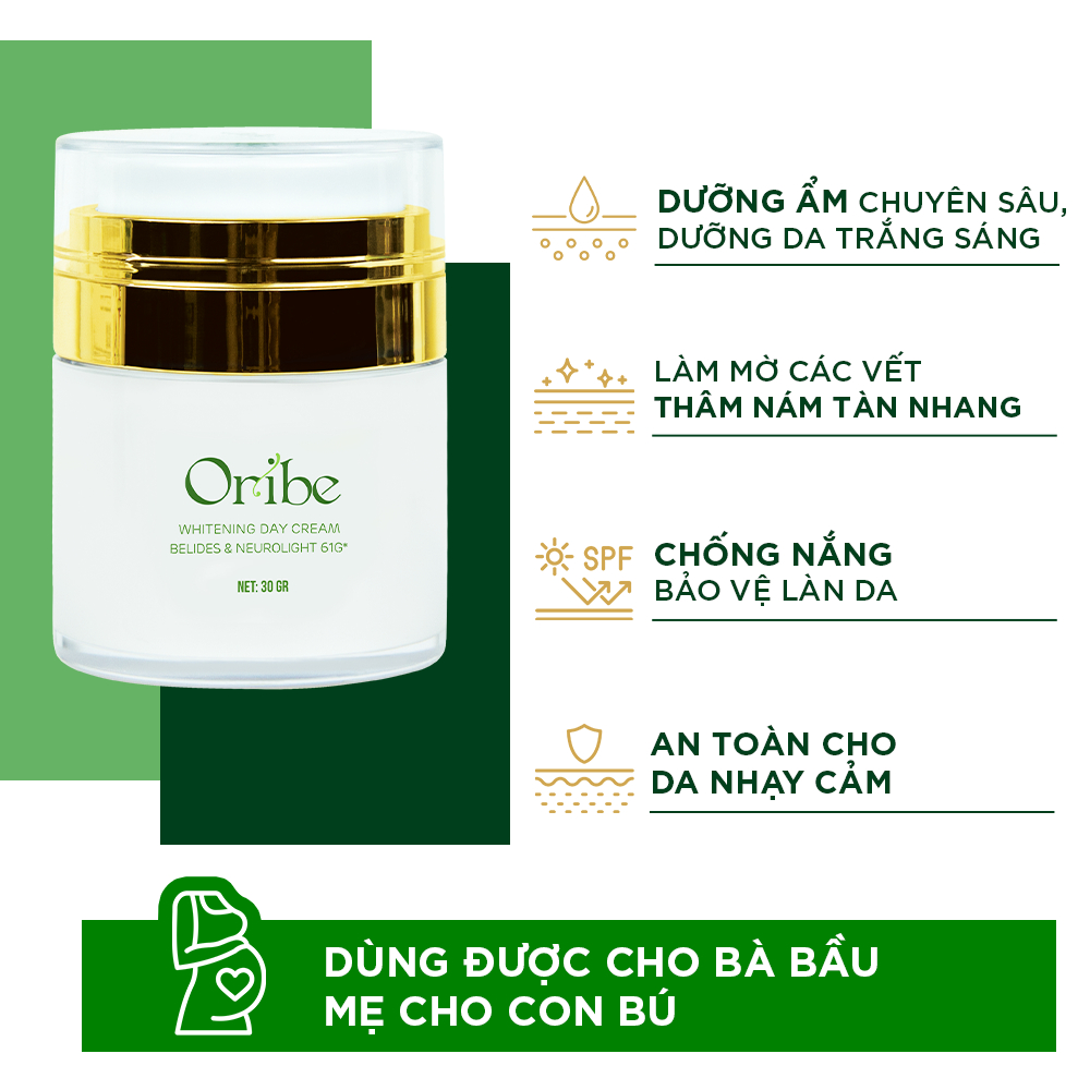 Bộ Kem Dưỡng Trắng Da Làm Mờ Nám Ngày Đêm Oribe