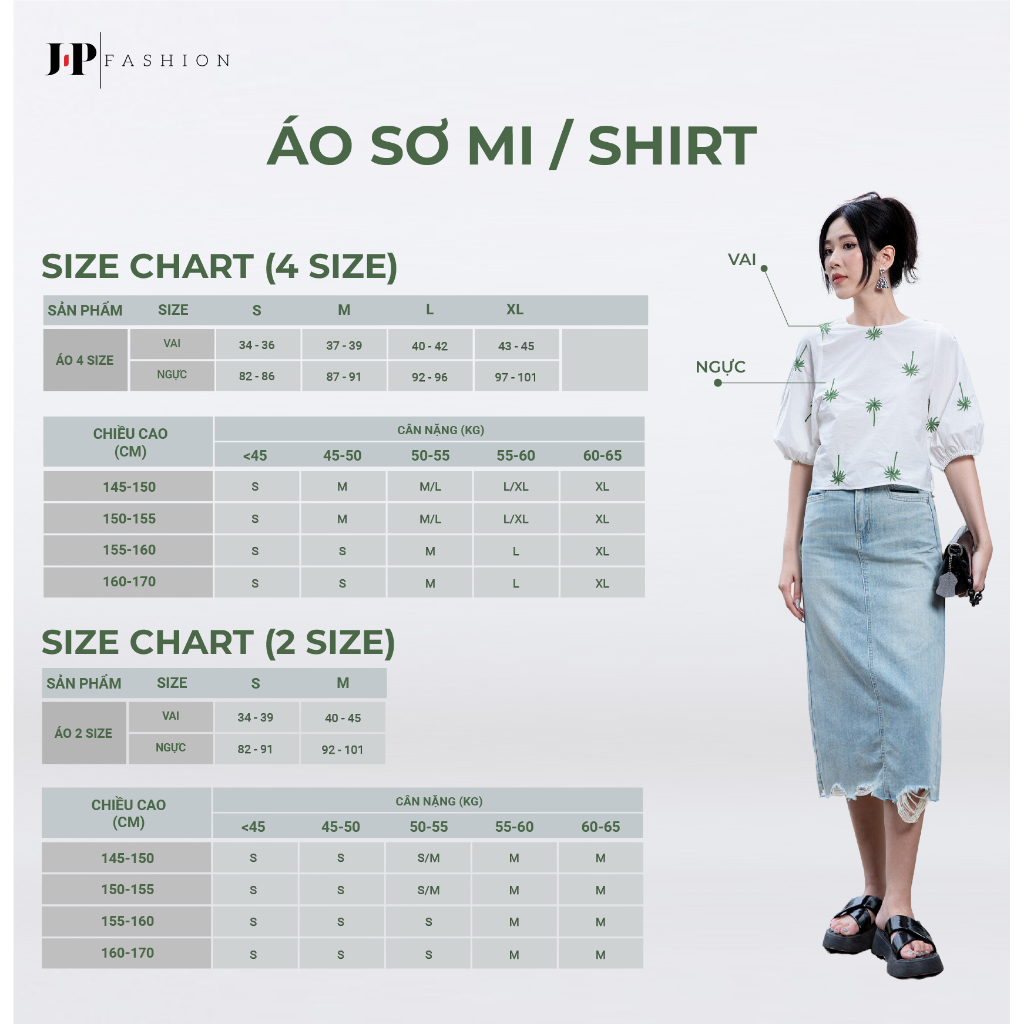 Áo sơ mi form dài J-P Fashion 10604638