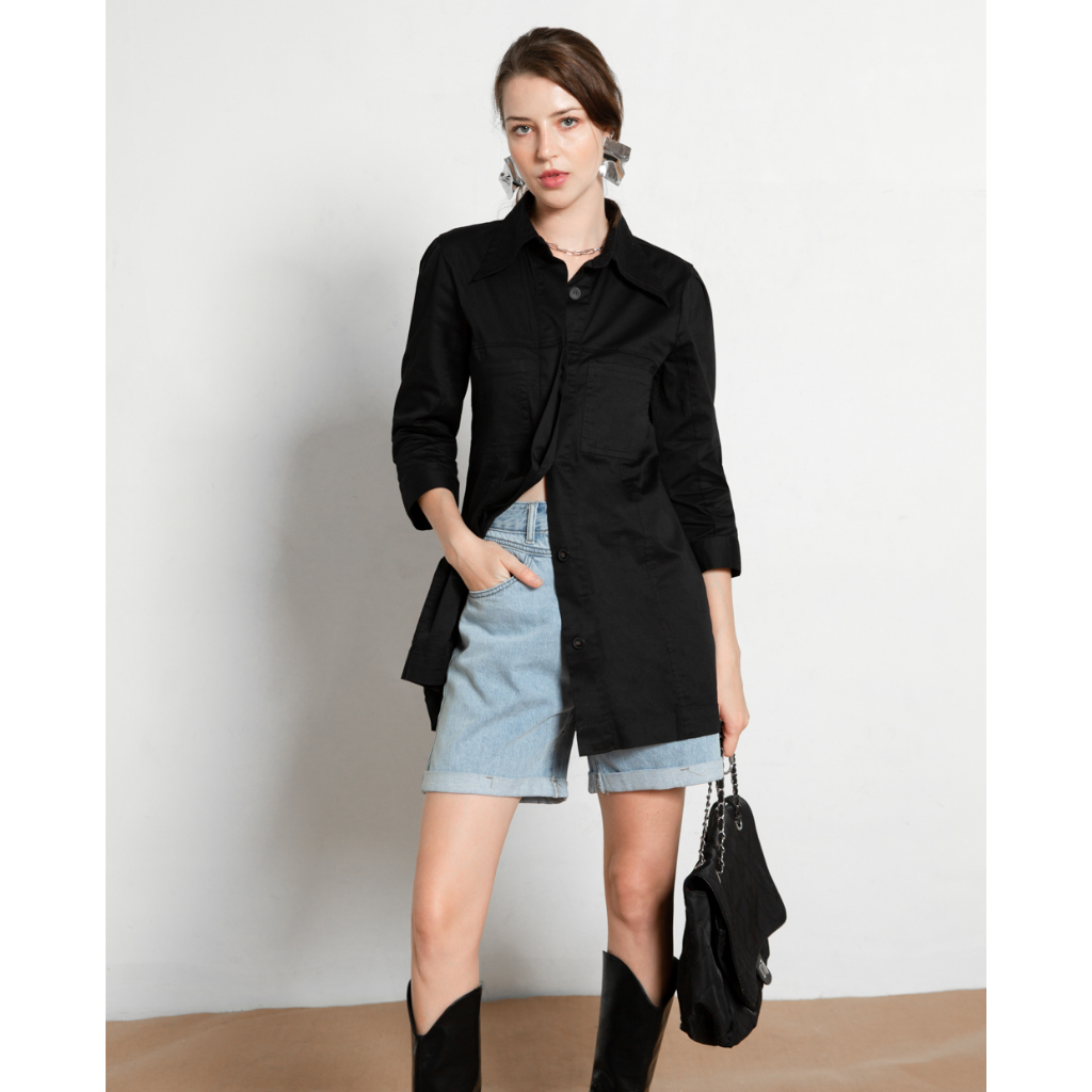 Áo sơ mi form dài J-P Fashion 10604638