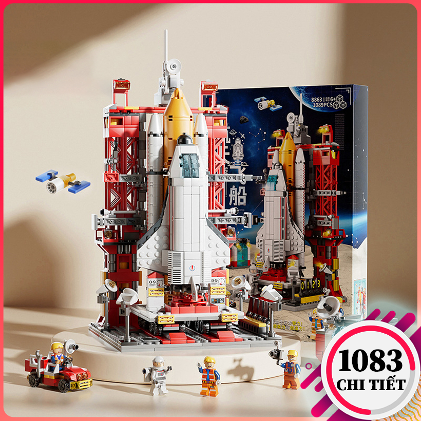 Mô hình lắp ráp lego Tàu Vũ Trụ 1083 Chi Tiết, bộ đồ chơi lắp ráp lego phi thuyền khám phá giải ngân hà, đồ chơi cho bé