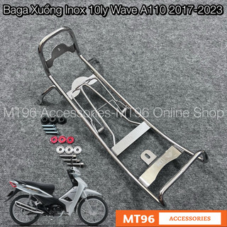 Baga xuồng inox dày 10ly cho wave alpha 110 , wave a110 2017, wave 110 chuẩn inox304