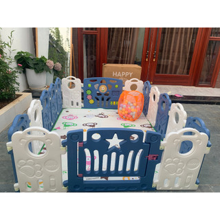Quây Cũi Nhựa Gấp gọn chắc chắn tặng thảm bóng và bóng rổ. Nhựa Nguyên Sinh Không Mùi