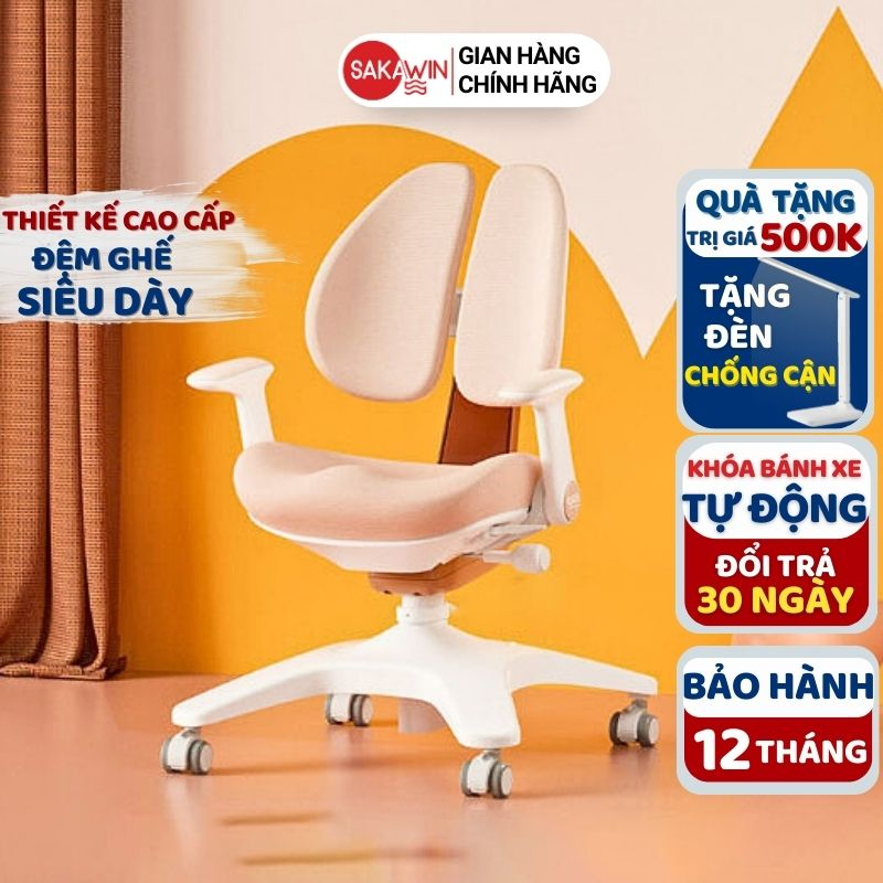 Ghế chống gù cao cấp AI Smart G30, Ghế ngồi học chuẩn tư thế cho bé, Nâng hạ chiều cao linh hoạt