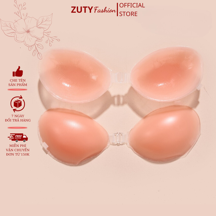 Áo ngực dán silicon cài trước tạo khe dùng nhiều lần miếng dán nâng có độn  ZUTY FASHION 4949