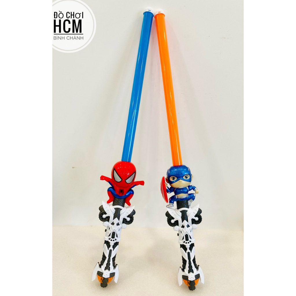 Đồ chơi trẻ em thanh kiếm lazer siêu anh hùng Marvel người nhện Spider man, Captain American