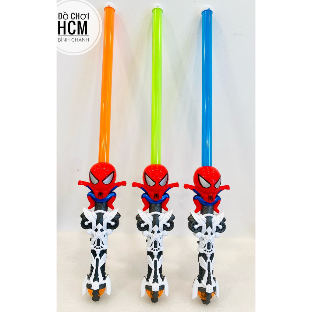 Đồ chơi trẻ em thanh kiếm lazer siêu anh hùng Marvel người nhện Spider man, Captain American