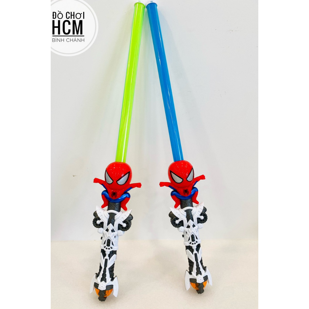 Đồ chơi trẻ em thanh kiếm lazer siêu anh hùng Marvel người nhện Spider man, Captain American