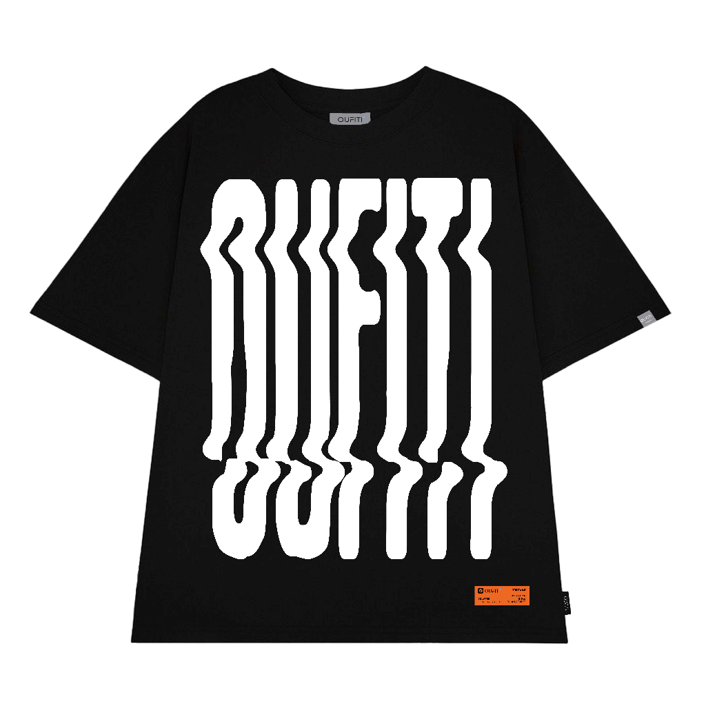 Áo thun unisex form rộng trắng đen OUFITI, áo phông nam nữ local brand chất cotton co giãn 4 chiều OUF01 | BigBuy360 - bigbuy360.vn