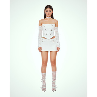  Set Party Mood Áo Corset Cúp Ngực Dây Khoen + Chân Váy Ngắn LSOUL B23081343 