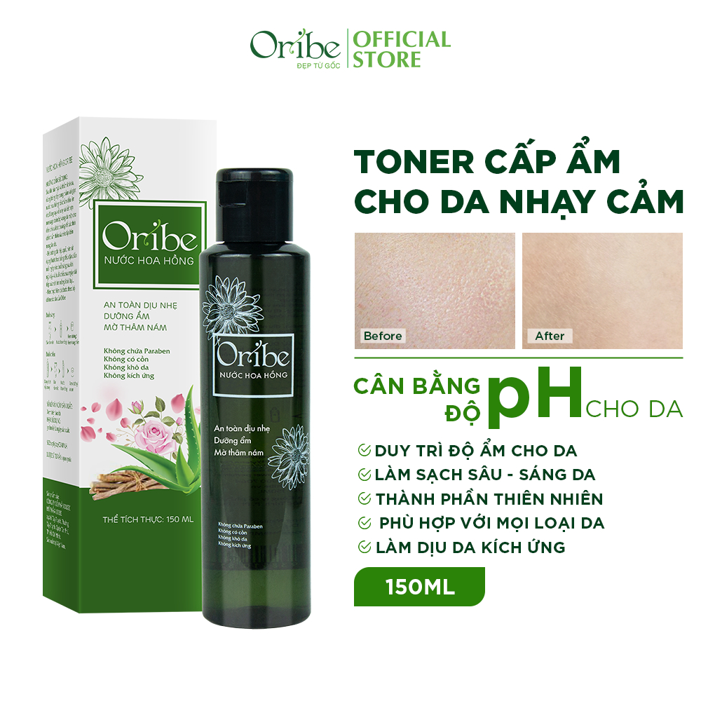 Combo Nước Hoa Hồng và Sữa Rửa Mặt Dưỡng Ẩm Sạch Sâu Oribe