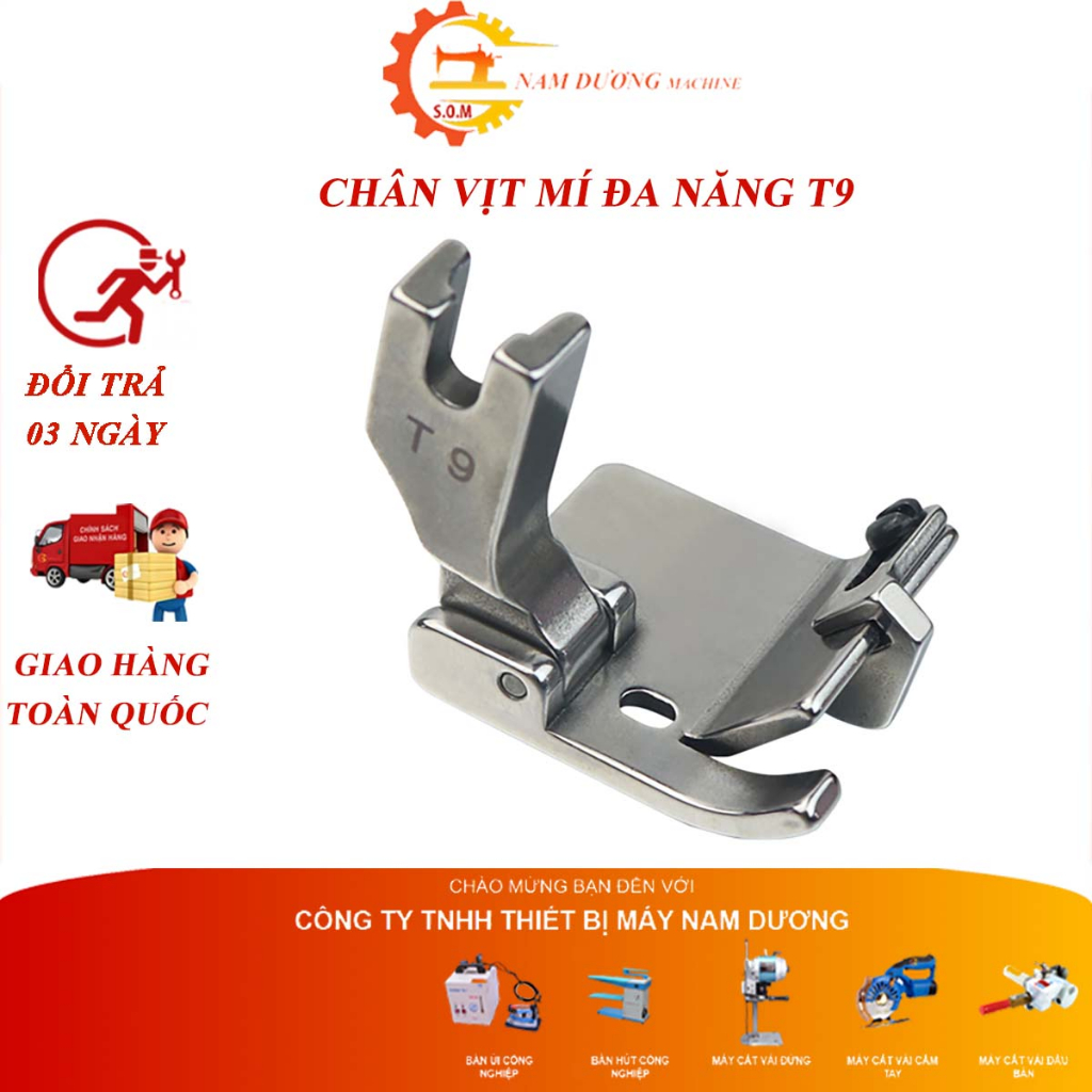 chân vịt may lai - chân vịt vô thun - chân vịt chạy viền đa năng T9