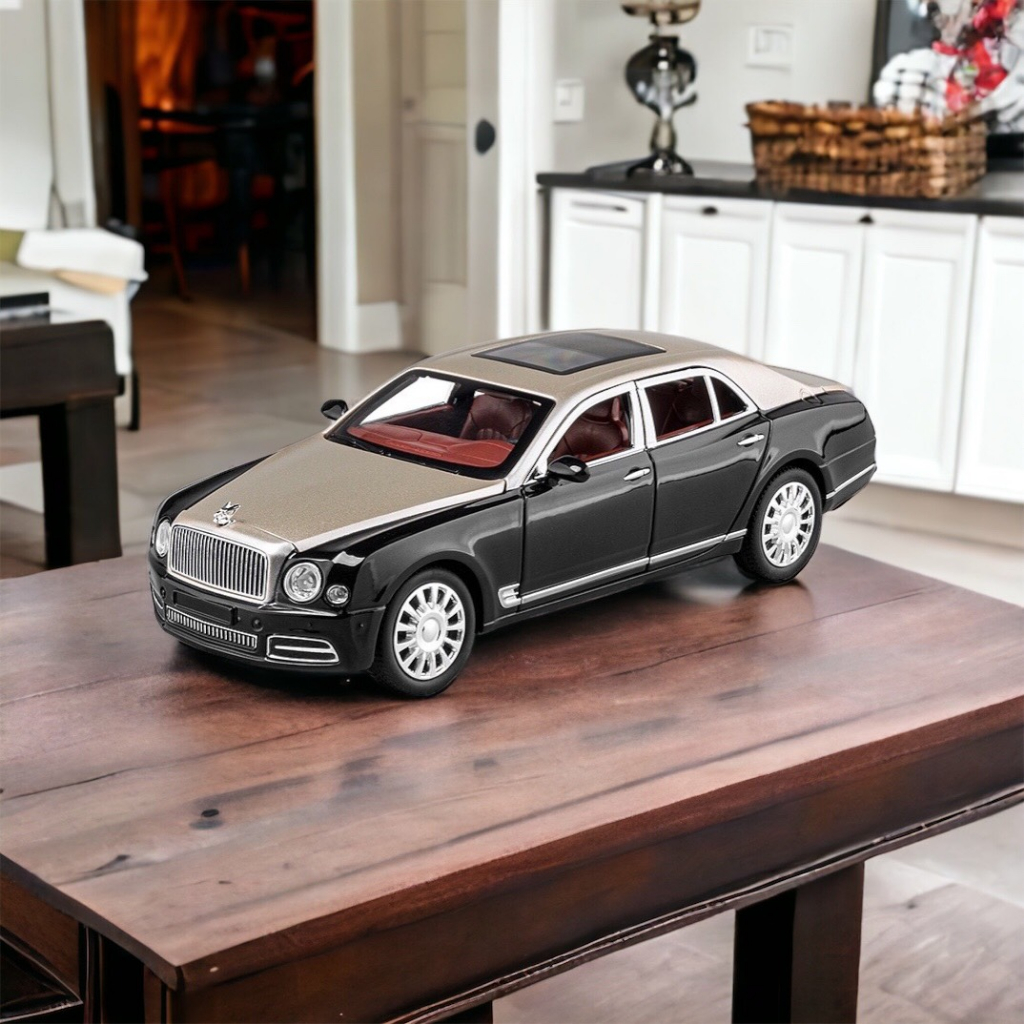 Mô hình xe ô tô Bentley Mulsanne 1:24 XLG có đèn led âm thanh bằng hợp kim