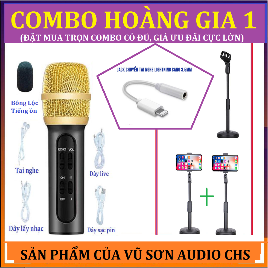 COMBO MICRÔ HOÀNG GIA 1 - Trọn Bộ Mic C11 Đủ Phụ Kiện Dành Cho Tất Cả Dòng Máy Aiphone Đời Mới Thiếu