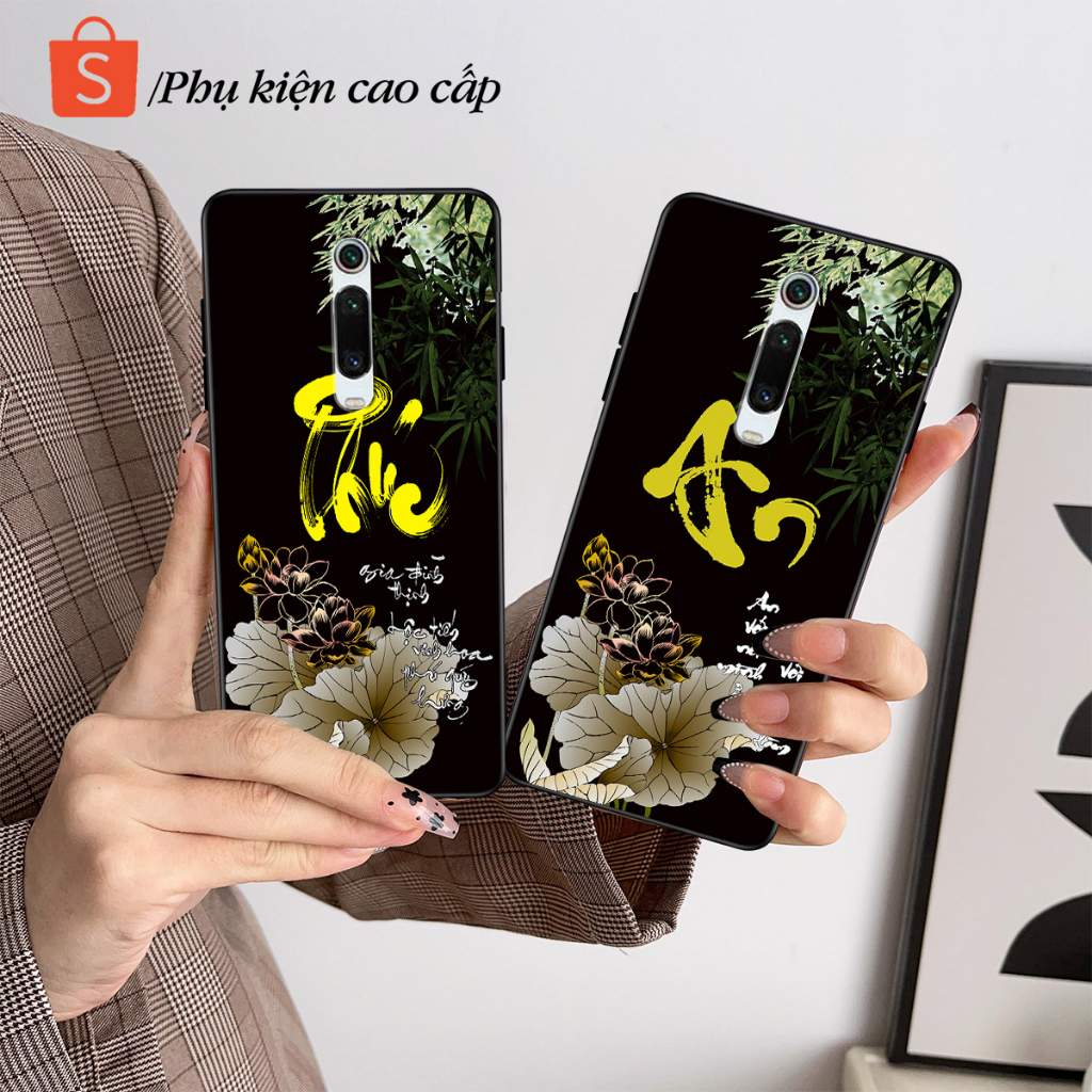 Ốp lưng Xiaomi Redmi K20 - Redmi K20 Pro - Ốp Xiaomi in hình chữ thư pháp Tâm an, Phúc, Đức mới nhất