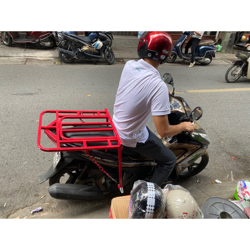 Giá Chở Hàng Đa Năng-Baga xe máy mở đổ xăng, Tặng 2 dây chằng hàng , 60x70cm -Dành cho tất cả loại Xe