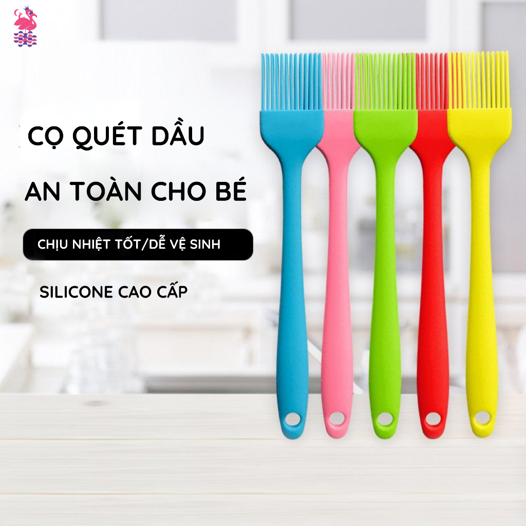 Set Phới Và Chổi Cọ Ấm Baby Làm Bằng Silicon Thực Phẩm Chịu Nhiệt Tốt