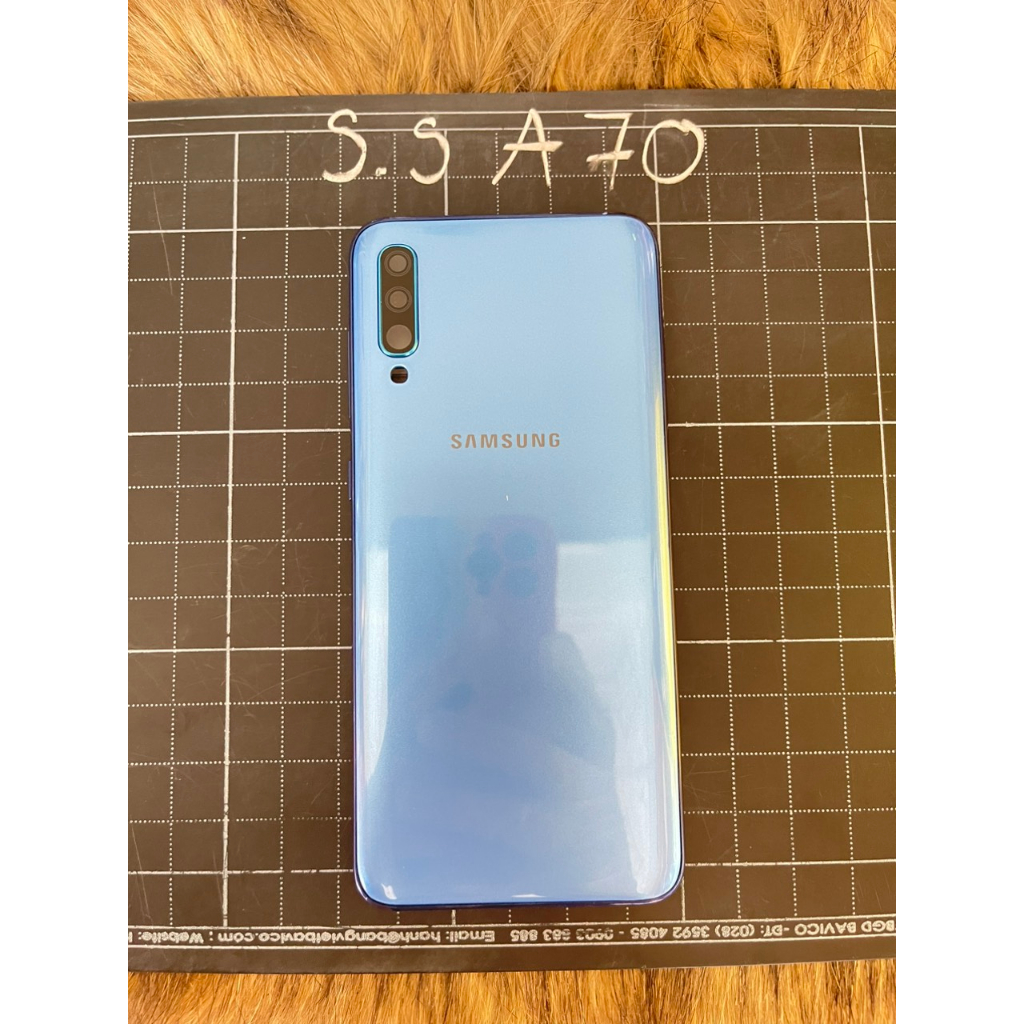 Vỏ bộ thay thế sam sung A70 kèm khay sim + kính camera