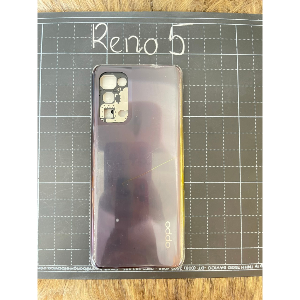 Bộ vỏ thay thế Oppo Reno 5 kèm khay sim + kính camera